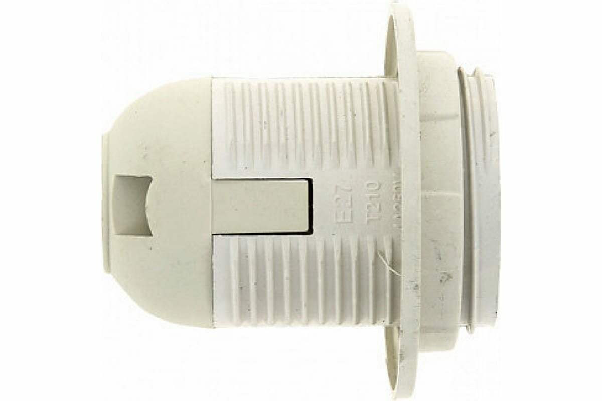 фото Патрон General Lighting Systems GLH-E27-HRP-H-W-R термопластик, Е27 подвесной, с кольцом белый 474013