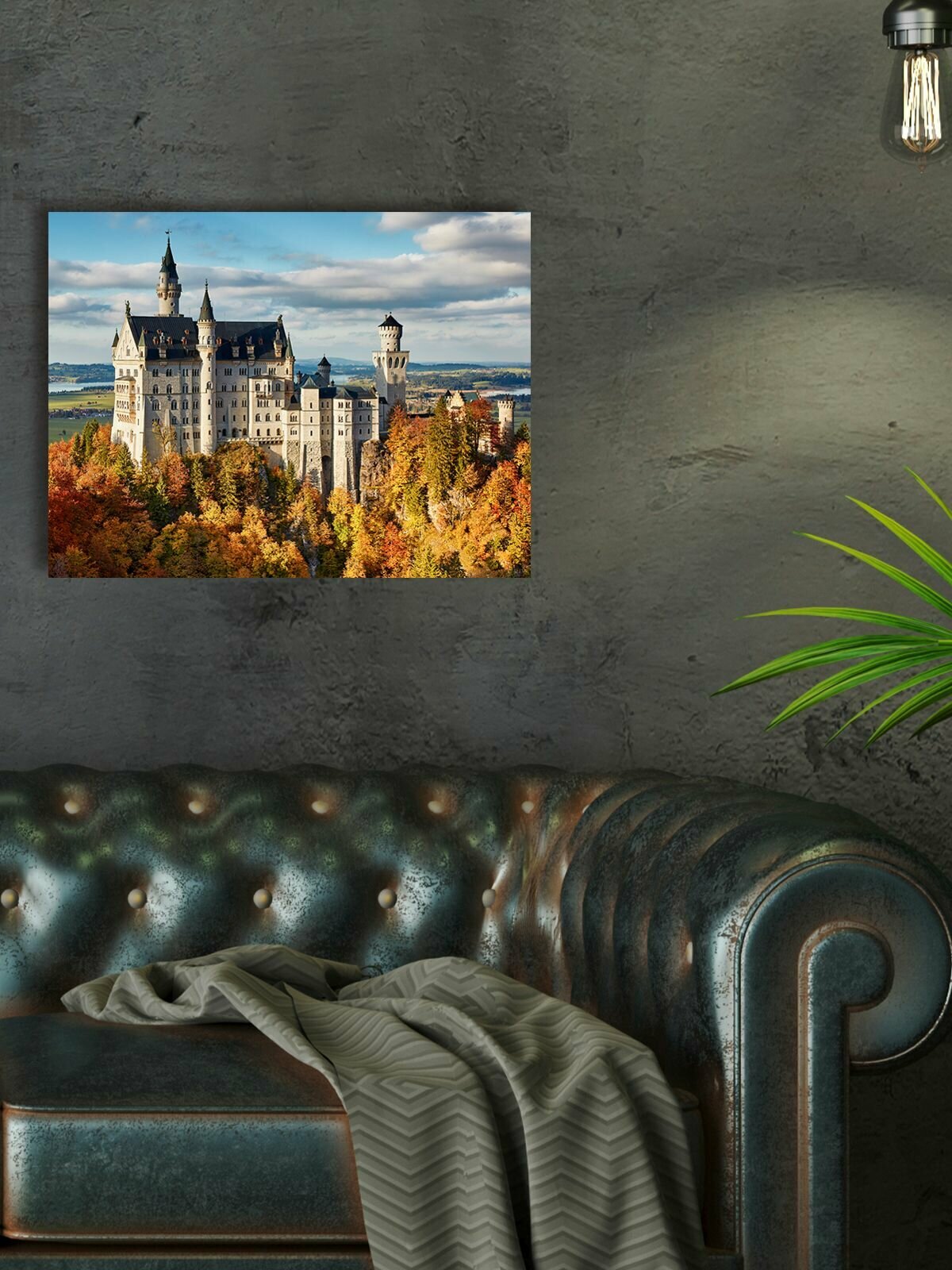 Картина для интерьера / Картина на стену "Замок" 30х40см М0053 - Крепления в подарок