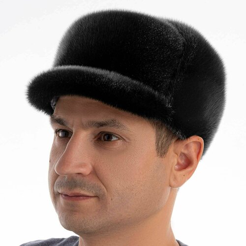 фото Шапка , размер 61, черный barkovsky