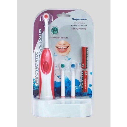 Электрическая зубная щетка Supecare розовый 700₽