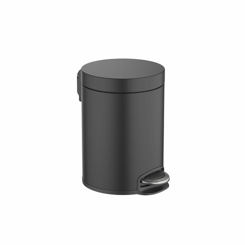 Корзина для мусора с педалью 5л AQUATEK матовый черный AQ4991MB 3704₽