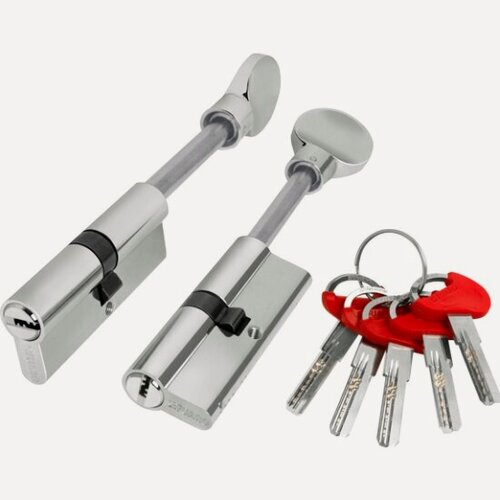 Изображение товара Цилиндровый механизм Fuaro (D-PRO507) D-PRO5007 Tang 85 (50+10+25) CP хром 5Key со штоком