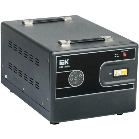 Стабилизатор напряжения Iek 1ф 10кВА HUB переносной, IVS21-1-010-13
