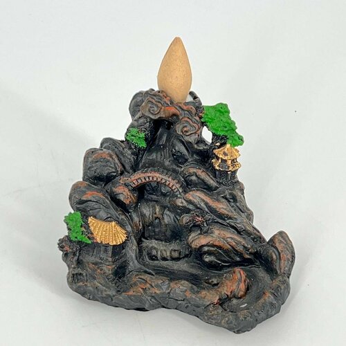 Статуэтка китайская деревня на водопаде