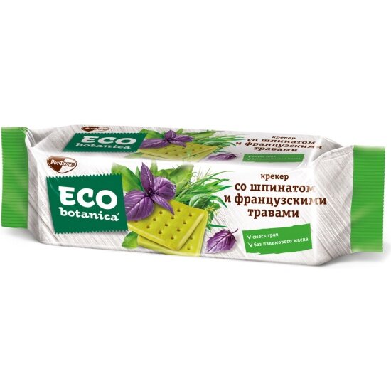 Крекер Eco-botanica с шпинатом и французскими травами 200 г