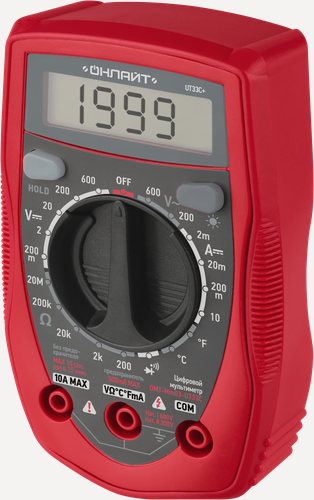 Изображение товара Мультиметр цифровой Онлайт Монтаж 90 230 OMT-Mm03-UT33C (UT33C+)