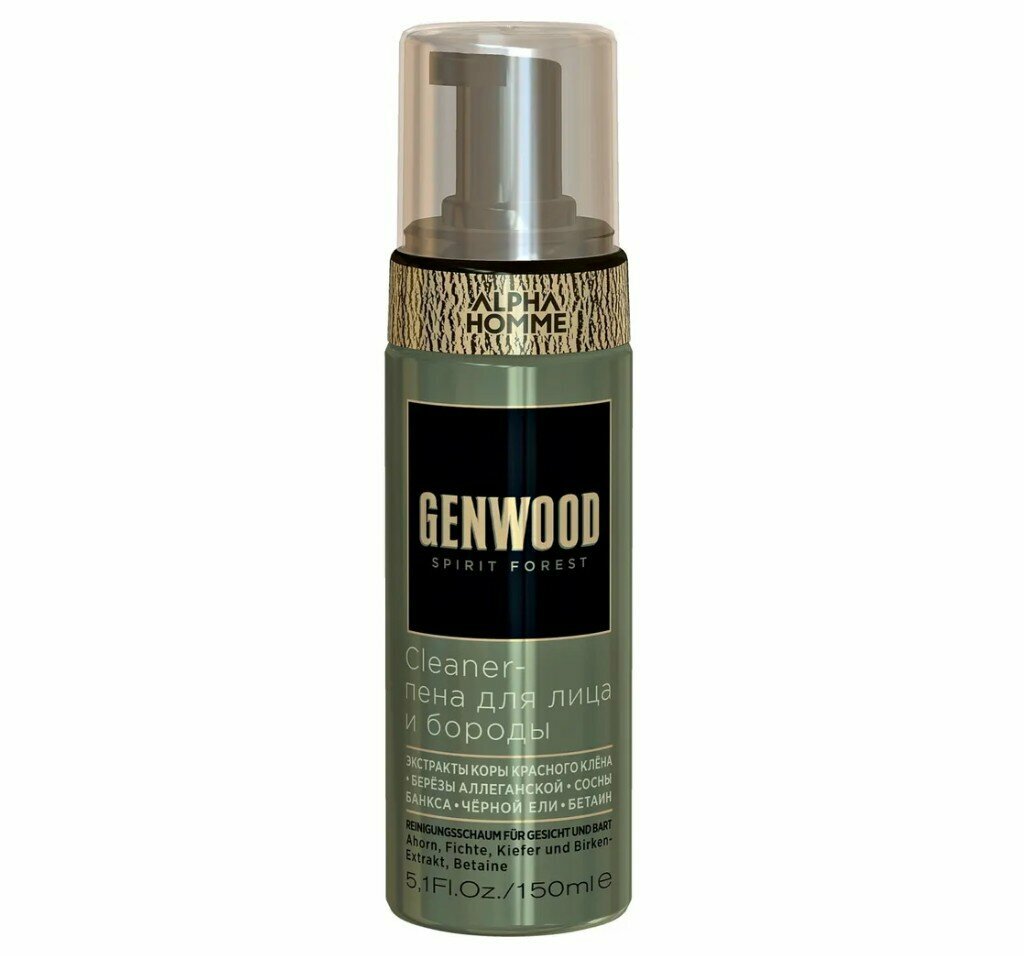 Cleaner-пена для лица и бороды GENWOOD, 150 мл