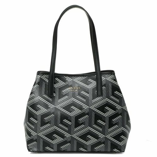 Сумка тоут GUESS, черный сумка тоут guess katey tote коричневый