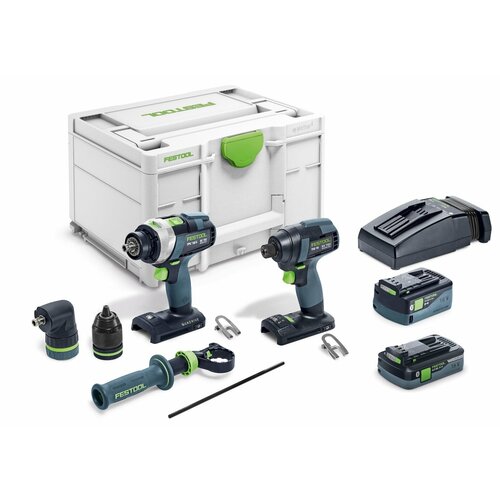 Комплект импульсный и ударный шуруповерт Festool TID 18 5040-Set TPC 184 198172₽