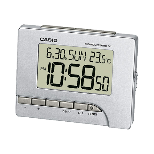 Часы-будильник Casio Wake Up Timer DQ-747-8 серый