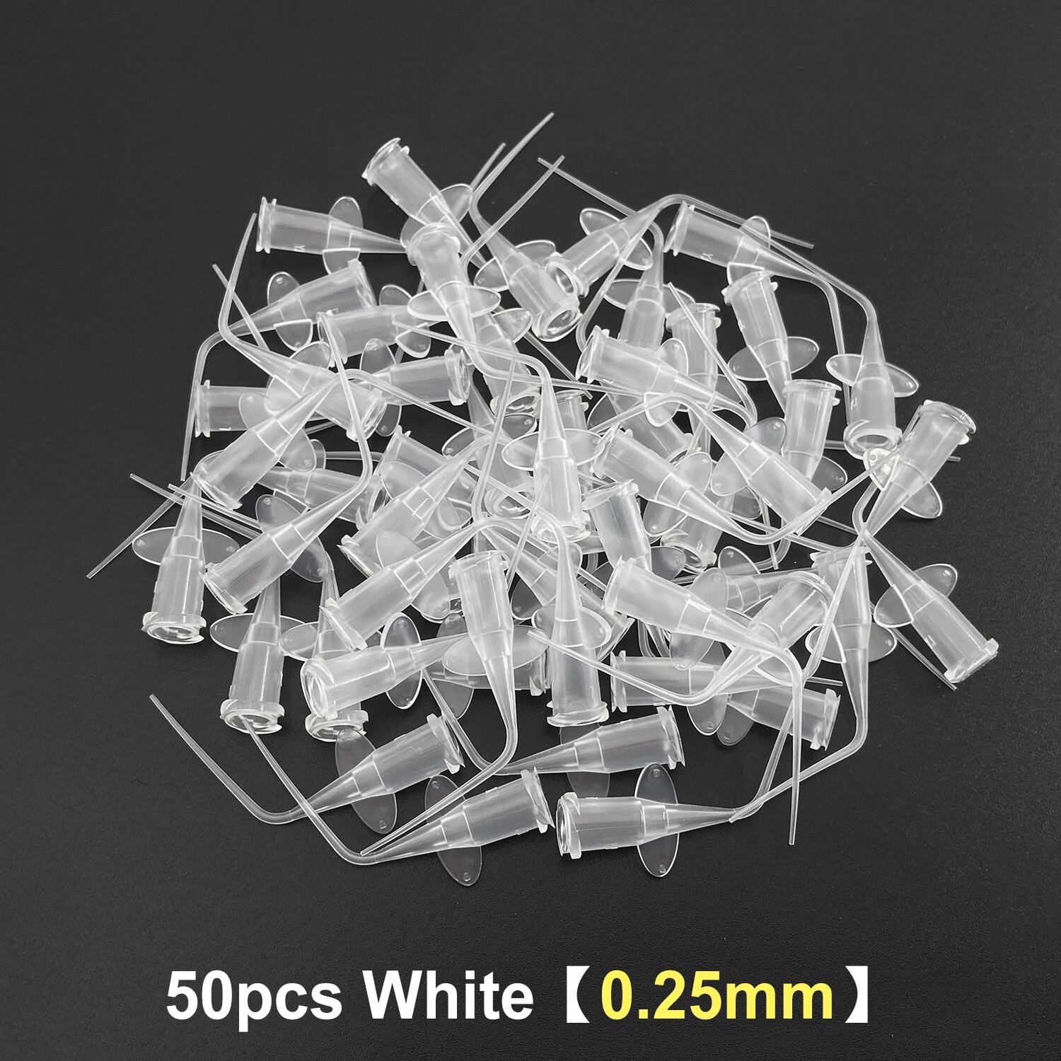 WELLCK одноразовые стоматологические наконечники для эндоирригации, 0.25mm White 50pcs