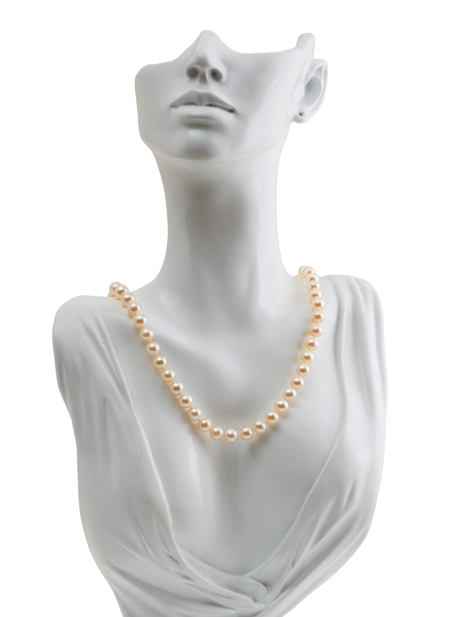 Бусы ЖемАрт, жемчуг пресноводный культивированный, жемчуг пресноводный, жемчуг культивированный, белый — фото 1