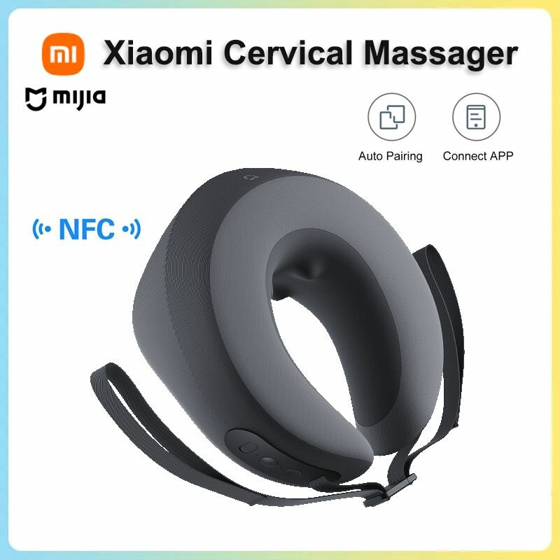Умный массажер для шеи Xiaomi Mijia Cervical Massager MJNKAM01SKS / беспроводной, с подогревом