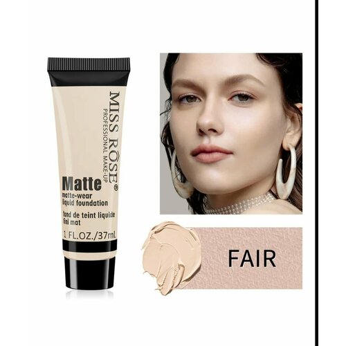 Тональный крем, MISS ROSE, контурный корректор,37 мл, кремовый,37