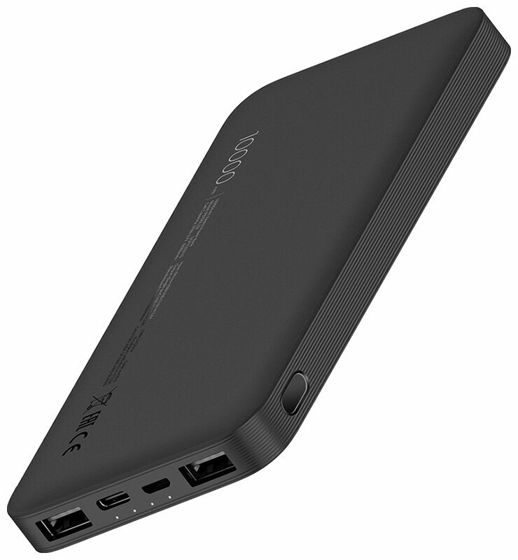 Повербанк, портативный 10000mAh Xiaomi Mi Power Bank REDMI Black (VXN4305GL) PB100LZM — фото 1