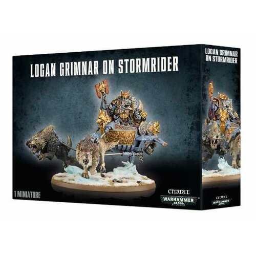 Миниатюры для игры Games Workshop Warhammer 40000 Space Wolves - Logan Grimnar on Stormrider 16490₽