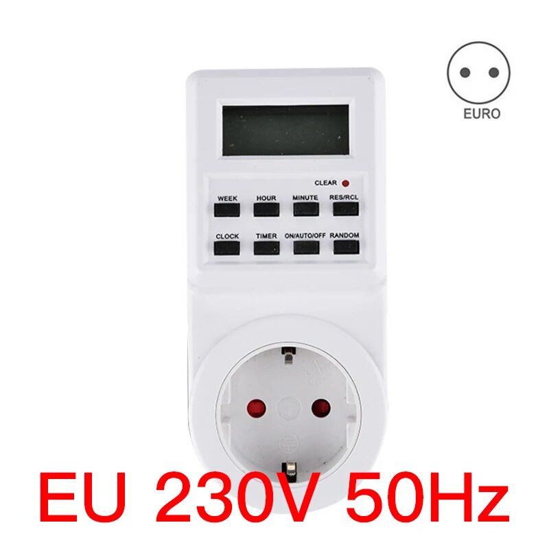 CNKEBU Программируемый электронный таймер розетки 220В, EU AC230V