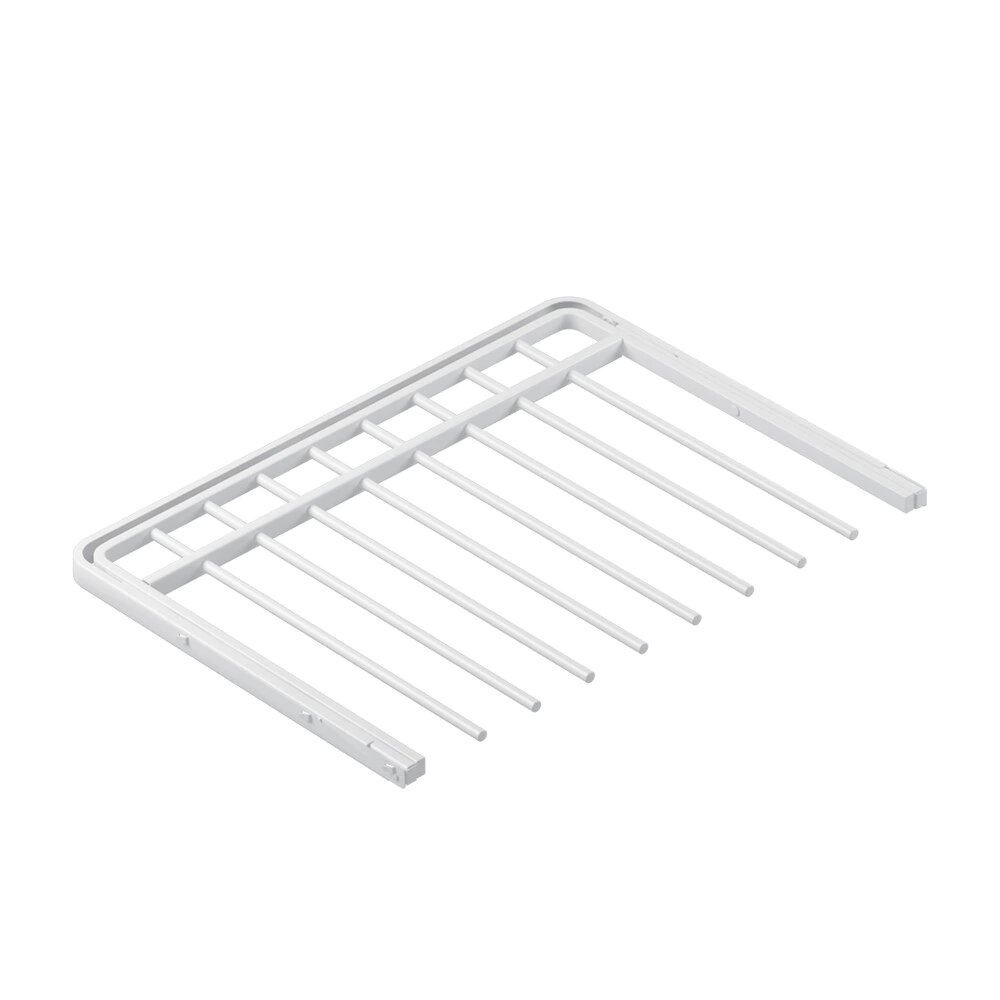 Брючница выдвижная Larvij L9602WH 597х425 мм белая без кронштейнов
