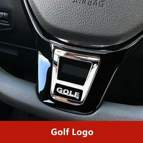 Автомобильный руль декоративные блестки Rline значок наклейки для VW Tiguan Jetta Bora Golf GTI Sagitar Magotan Passat Golf Logo 966₽