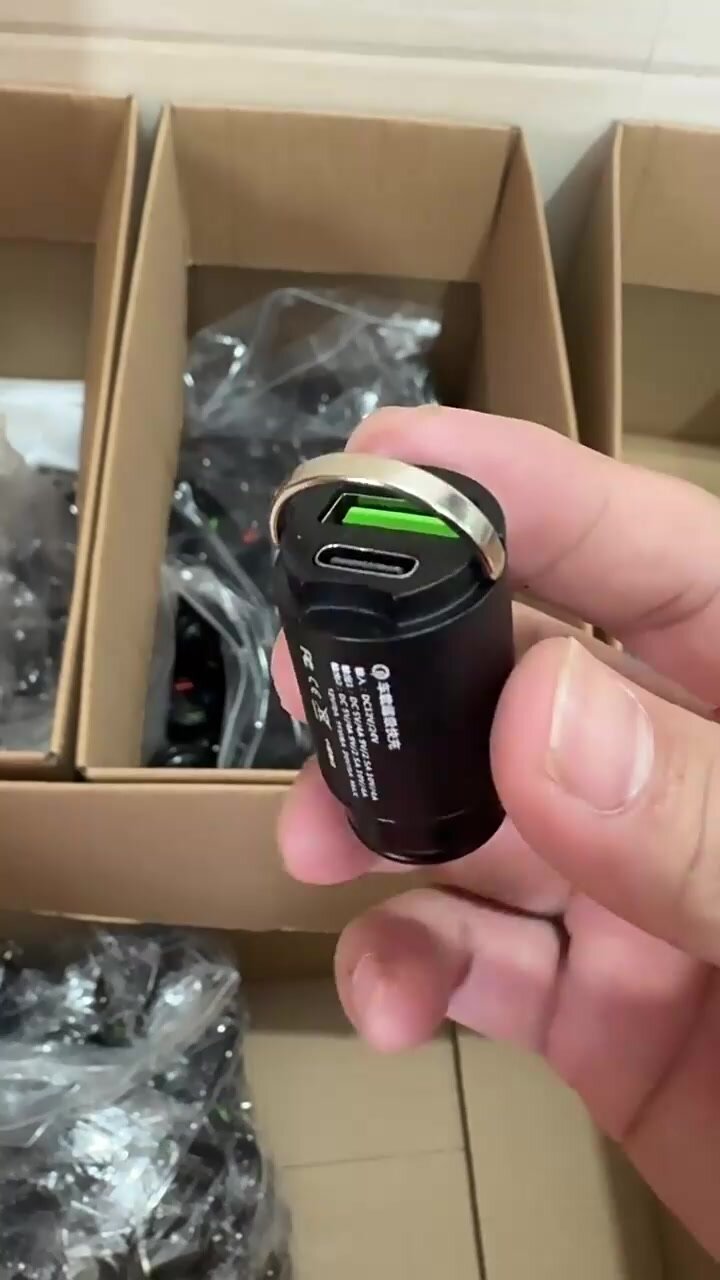Автомобильная сверх быстрая зарядка в прикуриватель, USB адаптер, Type c, зарядное устройство — фото 1