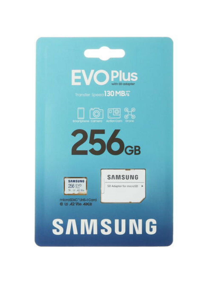 Карта памяти Samsung EVO Plus microSDXC 256 ГБ [MB-MC256KA/EU]