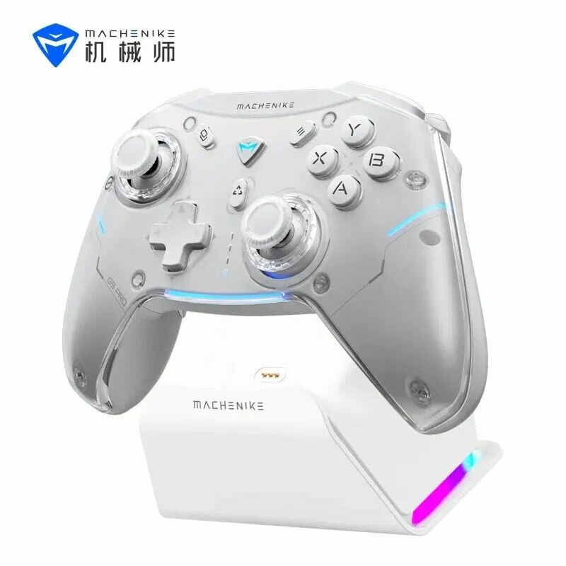 MACHENIKE G5Pro Max Беспроводной игровой контроллер с зарядной базой, джойстик с эффектом Холла, триггерный переключатель ПК