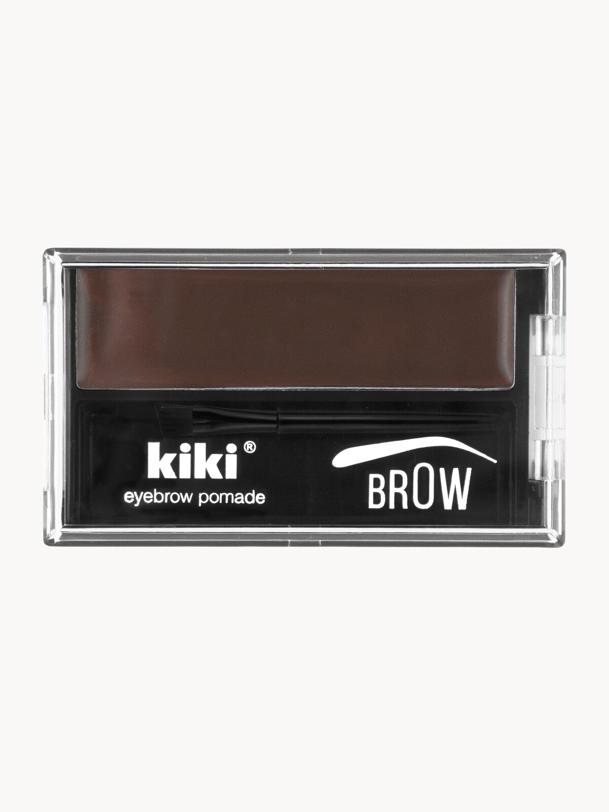 Помада для бровей с кисточкой kiki EYEBROW POMADE тон 101 карамельный кремовая стойкая, кики