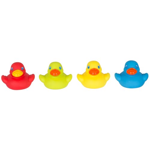 фото Набор для ванной playgro bright baby duckies gn желтый/красный/зеленый/синий