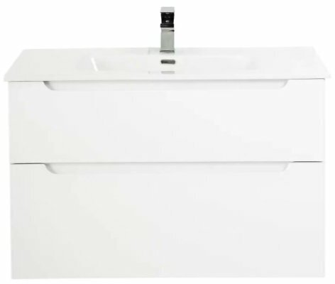 Тумба с раковиной BelBagno ETNA H60 2C 90 Bianco Lucido