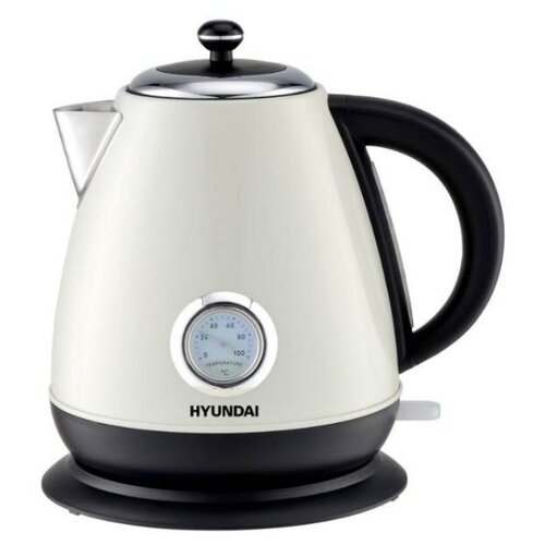 Чайник электрический Hyundai HYK-S4502 17л 2200Вт жемчужныйчерный корпус нержавеющая стальплас 257000₽