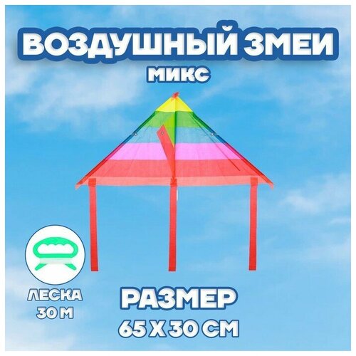 Воздушный змей с леской, виды микс