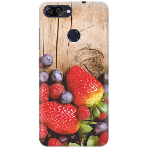 фото Cиликоновый чехол на asus zenfone max plus (m1) zb570tl / асус зенфон макс м1 плюс с принтом "дерево фруктов" gosso