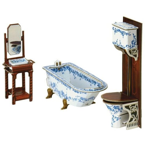 фото Коллекционный набор мебели. ванная комната у331 умная бумага