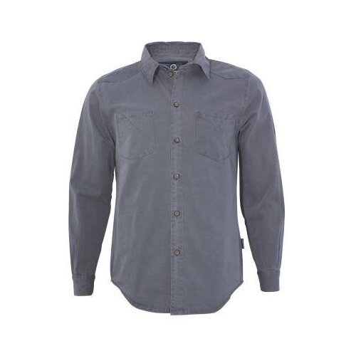фото Рубашка мужская классическая серая нет бренда