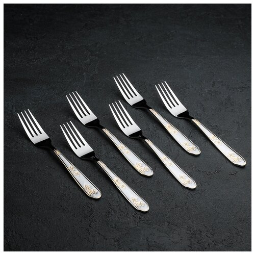 фото Набор вилок столовых 6 шт "ринн" 20 см 3899319 доляна
