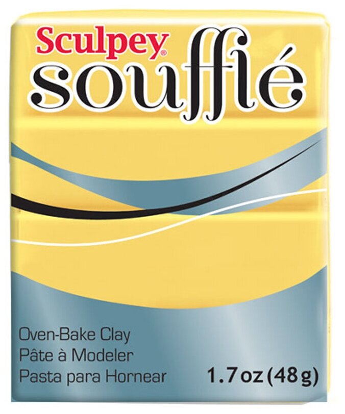 Полимерная глина Sculpey Souffle, цвет - 6072 желтый, 48 г
