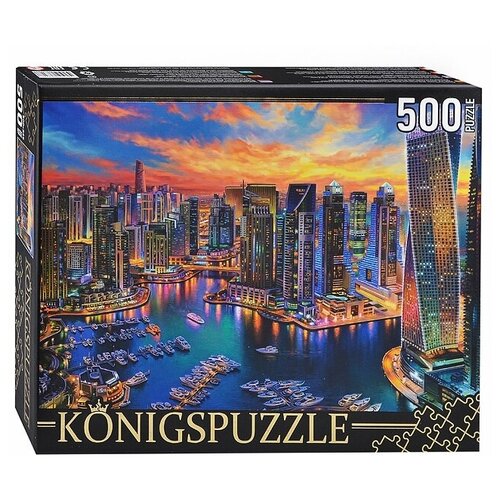 Купить Пазл Konigspuzzle Ночные огни Дубая (ХК500-6318), 500 дет., Пазлы