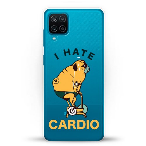 фото Силиконовый чехол не люблю кардио на samsung galaxy a12 andy & paul