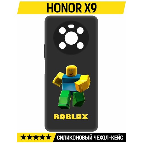 Чехол-накладка Krutoff Soft Case Roblox-Классический Нуб для Honor X9 черный чехол накладка krutoff soft case roblox классический нуб для honor x9 черный