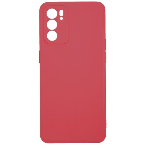 Накладка силиконовая Soft Touch для OPPO Reno 6 красная