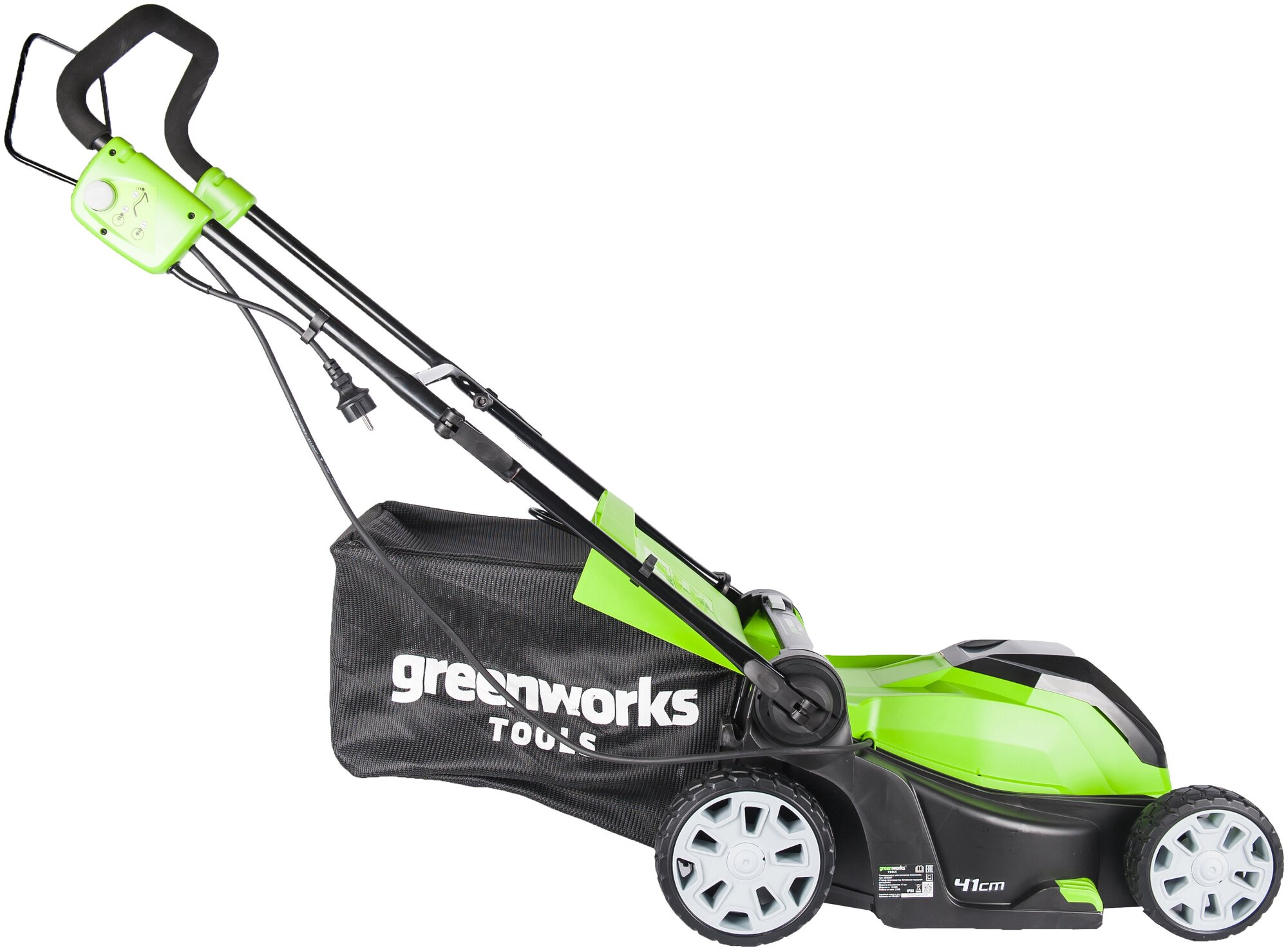 Газонокосилка электрическая Greenworks , GLM1241, 1200W, 40 см - фотография № 3