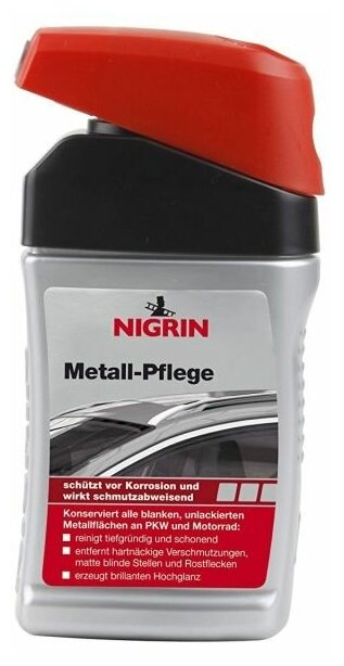 NIGRIN паста полировочная для кузова Metall-Pflege 0.3 л