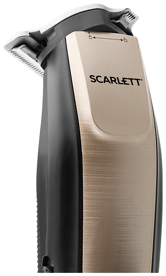 Машинка для стрижки волос и бороды аккумуляторная и сетевая Scarlett SC-HC63C77, 4 насадки, регулировка длины, стальные самозатачивающиеся лезвия - фотография № 5