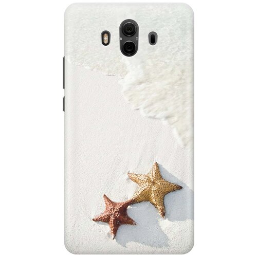фото Cиликоновый чехол на huawei mate 10 / хуавей мейт 10 с принтом "две морские звезды" gosso