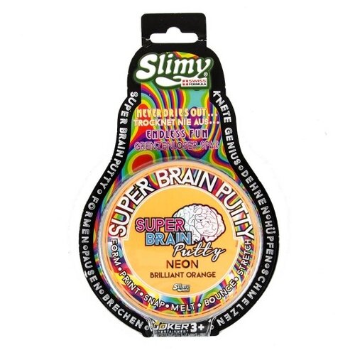 Жвачка для рук Slimy Super Brain Putty, серия Неон, мультиколор