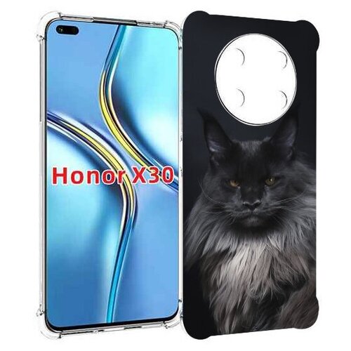Чехол MyPads кошка мейн кун 2 для Honor X30 / Magic4 Lite 5G задняя-панель-накладка-бампер