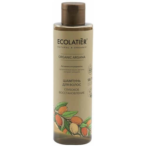 Ecolatier/ GREEN Шампунь для волос Глубокое восстановление Серия ORGANIC ARGANA, 250 мл