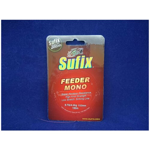 фото Леска sufix feeder mono 150м 9.7lb/4.4кг 0,23мм