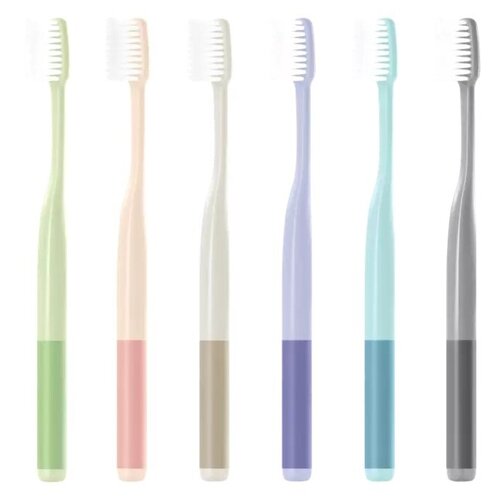 Набор зубных щеток Daily Elements Toothbrush Antibacterial Soft Brush (6 шт.)