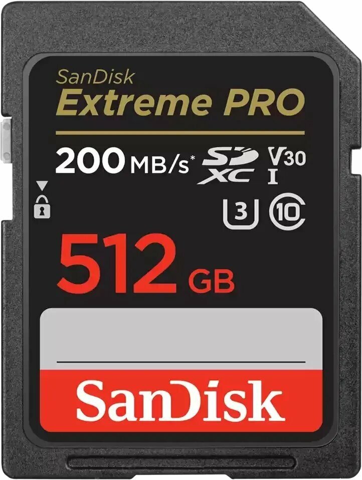 Карта памяти 512Gb SD SanDisk Extreme Pro (SDSDXXD-512G-GN4IN)